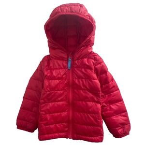 Primary Kids Baby Puffer Jacket 18-24 Months Red Lightweight Warm Coat